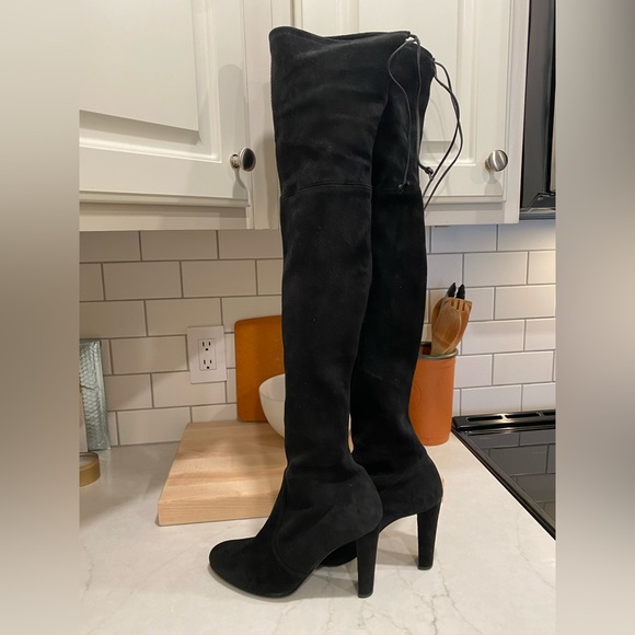 Stuart Weitzman Highland Black Suede Boots. Women’s Size 8 - Picture 8 of 14
